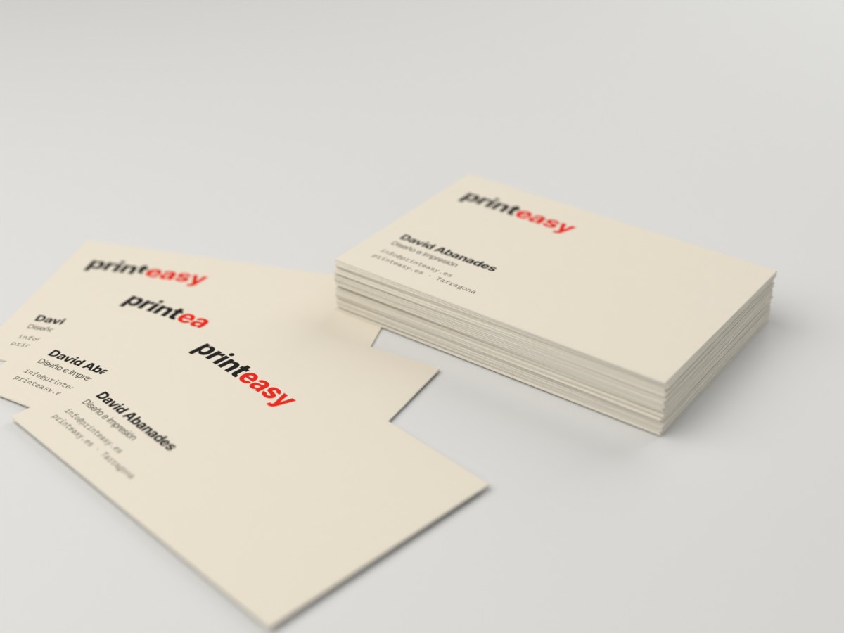 Tarjetas de visita en papeles especiales