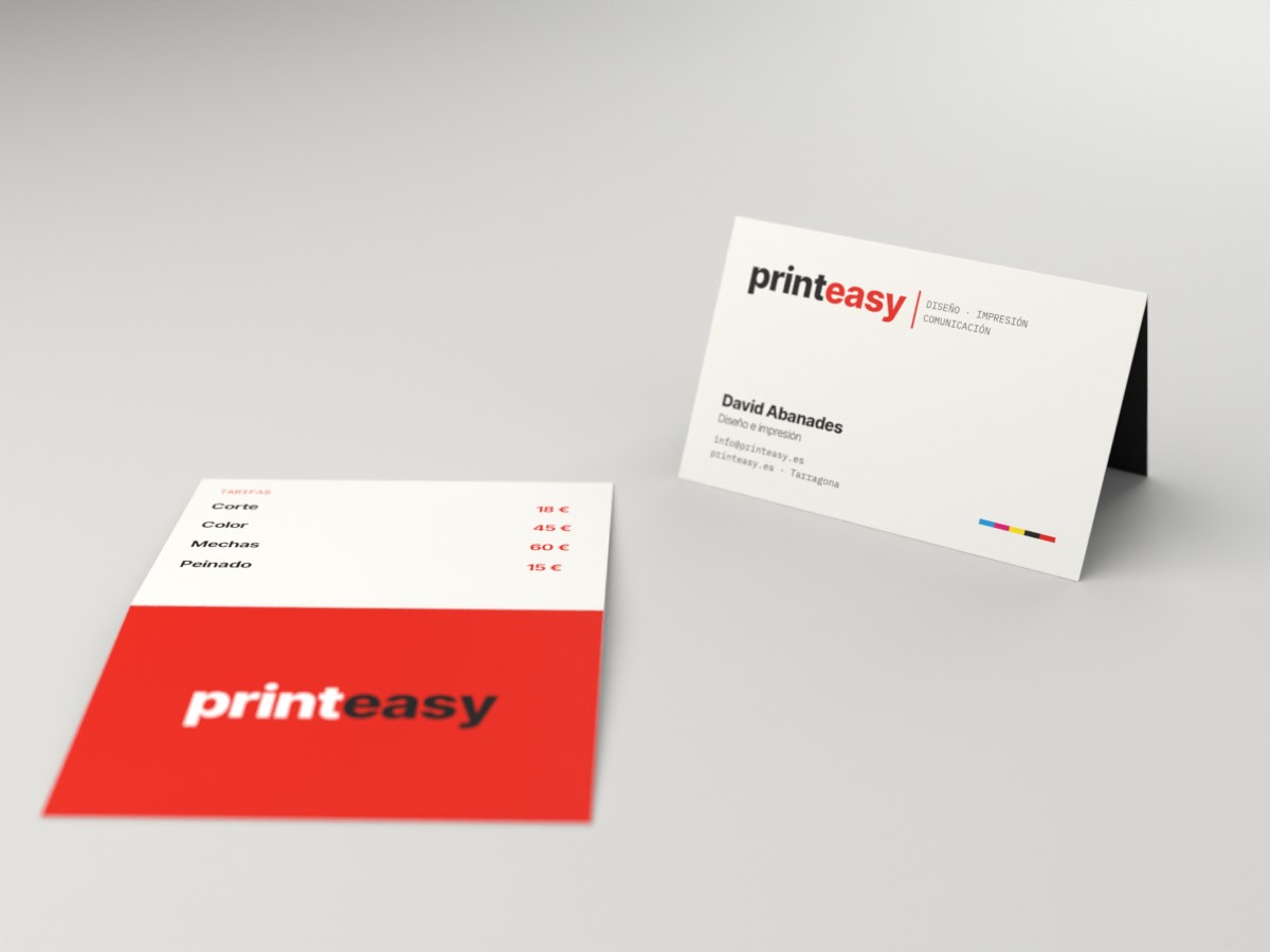 Tarjetas de visita plegables